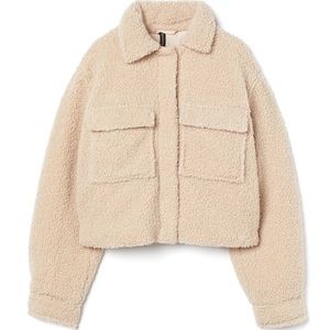 H&M Cropped Fleece Jacket